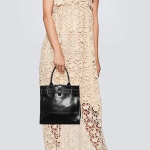Furla Black Greta Small Tote Purse